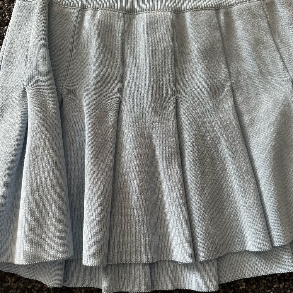 Light Blue Pleated Skirt and tank set. Like new - Picture 13 of 13